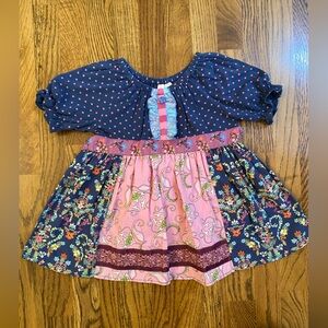 Matilda Jane Navy and Pink Peasant Tunic